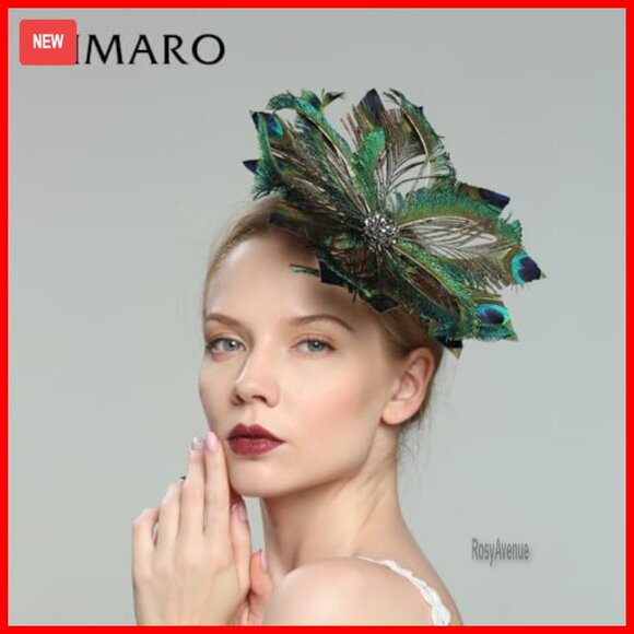 Feather Fascinator Hat with Clip, 10.24\